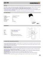 Eurotronic EOS 30 Manual предпросмотр