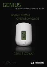 Eurotronic GENIUS LCD100 Installation & Operation Manual предпросмотр