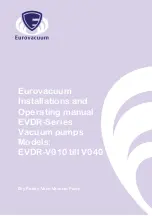 Preview for 1 page of Eurovacuum EVDR Series Installation And Operating Manual