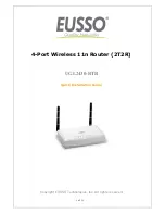 Eusso UGL2430-RTB Quick Installation Manual preview