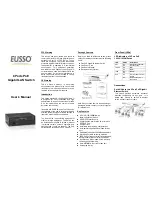 Preview for 1 page of Eusso UPE5408-GE User Manual