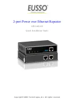 Eusso UPE5602-RT Quick Installation Manual предпросмотр