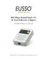 Preview for 1 page of Eusso UPL5500-201 User Manual