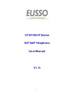 Preview for 1 page of Eusso UTG7100-IP Series User Manual