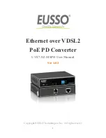 Preview for 1 page of Eusso UVE7312-MSPD User Manual