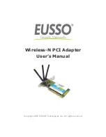 Eusso Wireless-N PCI Adapter User Manual preview