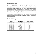 Preview for 4 page of EUTECH INSTRUMENTS ALPHA CON 100 - REV 1.1 Instruction Manual