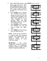 Preview for 14 page of EUTECH INSTRUMENTS ALPHA CON 100 - REV 1.1 Instruction Manual