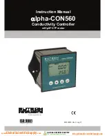 Предварительный просмотр 1 страницы EUTECH INSTRUMENTS Alpha-CON560 Instruction Manual