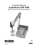 EUTECH INSTRUMENTS CYBERCOMM PRO FOR CYBERSCAN CON 1500 Instruction Manual предпросмотр