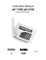 Предварительный просмотр 1 страницы EUTECH INSTRUMENTS CYBERSCAN PH 1100 2100 PHION METER Instruction Manual