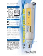 EUTECH INSTRUMENTS WATERPROOF PHSCAN BNC PH TESTER Manual предпросмотр