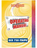 Eutectic Castolin GSX 750 ITAIPU Operating Manual предпросмотр