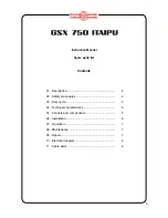 Preview for 3 page of Eutectic Castolin GSX 750 ITAIPU Operating Manual