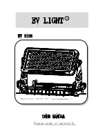 Preview for 1 page of EV LIGHT EV 1025 User Manual