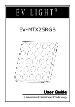 Preview for 1 page of EV LIGHT EV-MTX25RGB User Manual