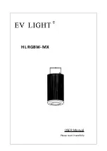 EV LIGHT HL RGBW-MX User Manual предпросмотр