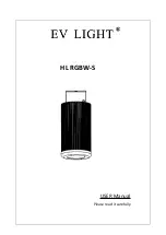 Предварительный просмотр 1 страницы EV LIGHT HL RGBW-S User Manual