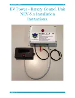 EV-POWER BCU-NEV-XXC Installation Instructions Manual предпросмотр