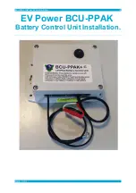 EV-POWER BCU-PPAK Installation Manual preview