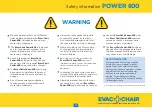 Предварительный просмотр 11 страницы Evac+Chair POWER 800 User Manual