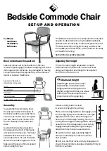 Предварительный просмотр 1 страницы Evadale Healthcare Bedside Commode Setup And Operation