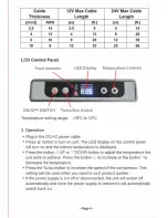 Предварительный просмотр 5 страницы EvaKool DC-70DR Operation Manual