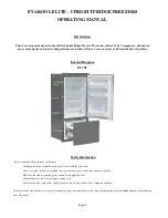 Предварительный просмотр 2 страницы EvaKool EL145 Operating Manual