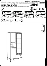 Предварительный просмотр 1 страницы Evan furniture PERUGIA KV1R Assembly Instruction