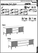 Предварительный просмотр 1 страницы Evan furniture PERUGIA TV1 Assembly Instruction