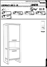 Evan furniture URBINO KB1L Assembly Instruction Manual предпросмотр