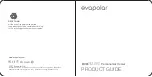 evapolar evaSMART Product Manual предпросмотр