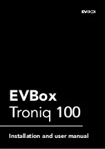 EVBox Troniq 100 Installation And User Manual предпросмотр