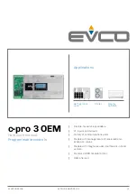 Предварительный просмотр 1 страницы Evco c-pro 3 OEM Hardware Manual