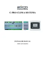 Evco C-PRO CLIMA SYSTEMA Installer Manual предпросмотр