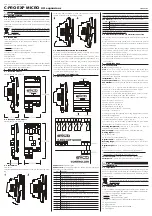 Предварительный просмотр 1 страницы Evco C-PRO EXP MICRO Getting Started