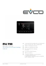 Evco EVJ 700 Applications Manual предпросмотр