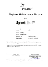 Preview for 1 page of Evector SportStar RTC Maintenance Manual