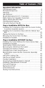 Preview for 3 page of Evenflo 36212170 Owner'S Manual