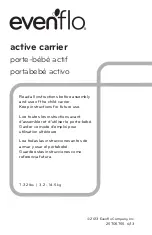 Evenflo Active Carrier Manual предпросмотр