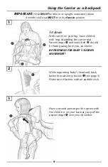 Preview for 11 page of Evenflo Active Carrier Manual