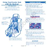 Предварительный просмотр 10 страницы Evenflo Big Kid Advanced Owner'S Manual