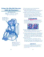 Preview for 7 page of Evenflo Big Kid Owner'S Manual