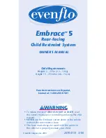 Предварительный просмотр 1 страницы Evenflo Embrace 5 Owner'S Manual