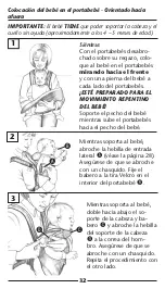 Предварительный просмотр 34 страницы Evenflo infant/breathable carrier Instructions Manual