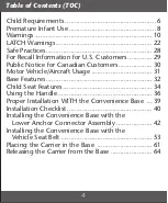 Preview for 4 page of Evenflo LiteMax 35 Owner'S Manual