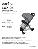 Preview for 1 page of Evenflo LUX 24 Instructions Manual