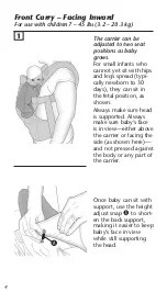 Preview for 6 page of Evenflo Natural fit carrier Instructions Manual