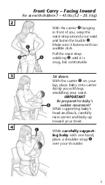 Preview for 7 page of Evenflo Natural fit carrier Instructions Manual