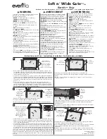 Preview for 1 page of Evenflo Soft n’ Wide Gate Instructions